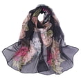thumbnail image 1 of Birdeem Mode Femmes Foulard Longue Douce à Imprimé Floral Foulard Châle en Soie Simulée, 1 of 4