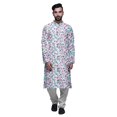 thumbnail image 1 of Atasi Kurta Pyjama de Fête pour Hommes, Col Mandarin, Ensemble Ethnique Imprimé Kurta, 1 of 5