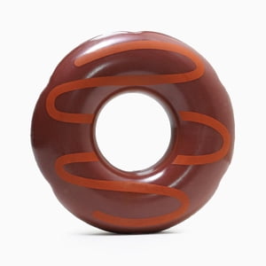 Hugsmart Chocolate Donut Dog TPR Rubber Toy