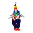 thumbnail image 3 of lionlar 8" Clown Character Doll Beautiful Costumes Porcelain Clown Model Display Can Sit Blue Pants, 3 of 9