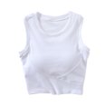 thumbnail image 1 of SwiftWear Womens U Back Sports Shaping Bras Padded High Neck Crop Workout Cotton Tank Tops, 1 of 7