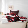 thumbnail image 5 of YST Red Racing Car 7 Piece Comforter Set,Sports Car Theme Bed in a Bag with Flat Sheet and Fitted Sheet,Extreme Sport Down Comforter,Speed Automobile Bedding Set with Pillowcase & Sham,King, 5 of 5
