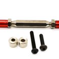 thumbnail image 2 of maskred 1pcs Aluminum Alloy 1/10 Steering Link Rod Set For RGT 86100 86100JC FTX5579 RC Car Part RC Car Accessories Replacement Parts Red, 2 of 6