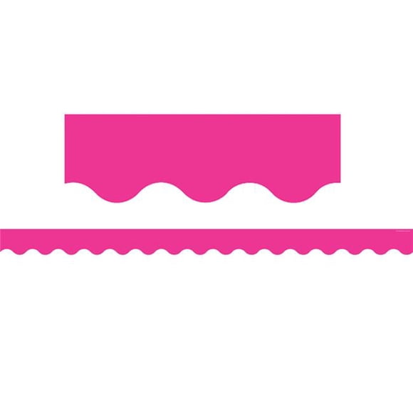 Teacher Created Resources TCR5582 Hot Pink Scalloped Border Trim