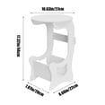 thumbnail image 3 of Birdeem Small Side Table, Compact Nightstand for Bedroom, End Table for Small Spaces, Modern Night Stand with Storage Shelf, Easy Assembly PVC Furniture for Living Room, Sofa Side Table, 3 of 9