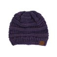 thumbnail image 1 of Gravity Threads Bonnet Doux en Tricot Marbré Bicolore, Violet Marine, 1 of 1