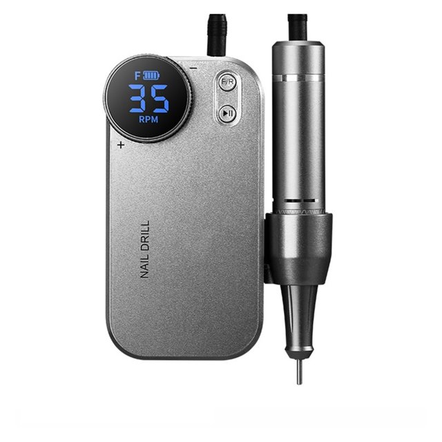 Electric Nail Drill Machine & Power Bank 2 In 1 Rechargeable 35000 RPM Electric Nail File, Portable Nail Drills For Acrylic Nails ,Easy to Use