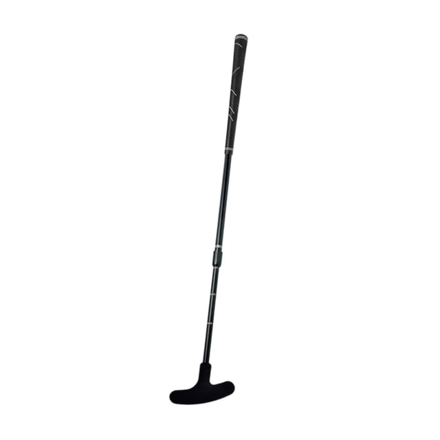 Lipstore Putter de Golf Rétractable Club de Golf Antidérapant Adhérence Double Face Enfants Droitier Gaucher Noir
