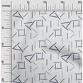 thumbnail image 1 of oneOone Cotton Poplin Fabric Line Geometric Print Fabric By The Yard 56 Inch Wide, 1 of 4