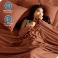 thumbnail image 3 of Bare Home Premium 1800 Collection 3-Piece Bed Sheet Set, Twin, Terracotta, 3 of 10