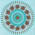 thumbnail image 1 of Ahgly Company Machine Washable Indoor Square Transitional Tron Blue Area Rugs, 7' Square, 1 of 7