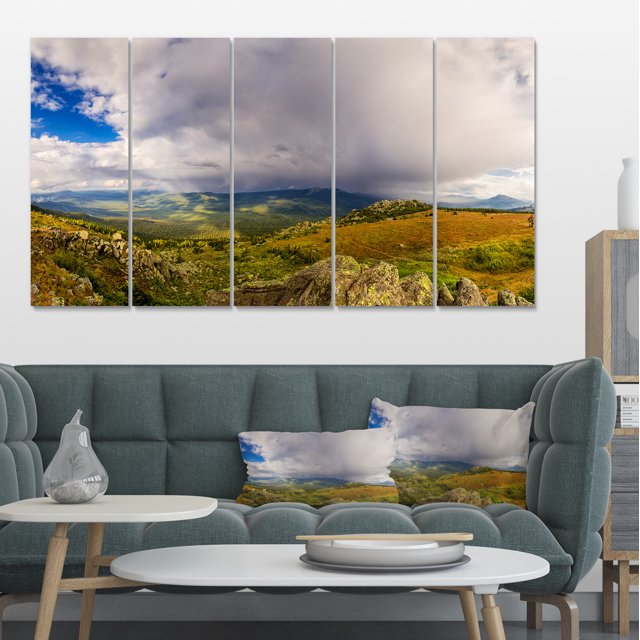 Ciel Orageux avec Nuages Panorama - Impression d'Art sur Toile Paysage