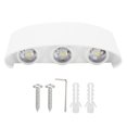 thumbnail image 2 of Estink Wall Lamp White Aluminum Alloy IP65 Waterproof 6LED AC85-265V Outdoor Lighting, 2 of 8