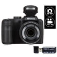 thumbnail image 1 of Kodak PIXPRO AZ255  Digital Camera (BLACK) 16MP 25X Optical Zoom 24mm Wide Angle Lens Vlogging Camera Plus a Free Vidpro USB 2.0 Card Reader, 1 of 11