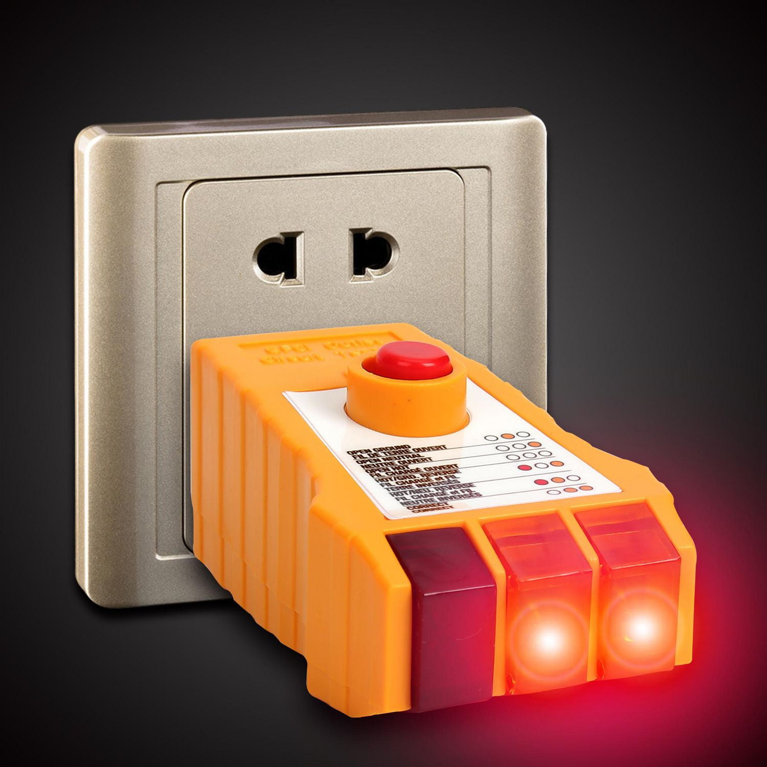 Testeur de Circuit de sortie WorkPro GFCI, prises 110-125V AC