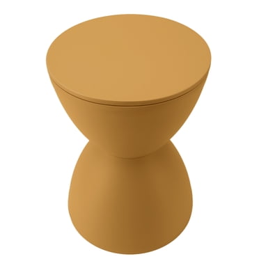 Hourglass Stool, Hourglass Shaped Stool Sturdy Waterproof For Bathroom Ginger