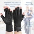 thumbnail image 2 of Thermal Arthritis Gloves, Open Finger Compression Gloves with Grip Pair L, 2 of 7