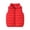 Red, variant on Cameland Winter Puffer Vest for Kids Boys Girls Solid Color Zip Up Sleeveless Down Jacket Toddler Warm Outerwear