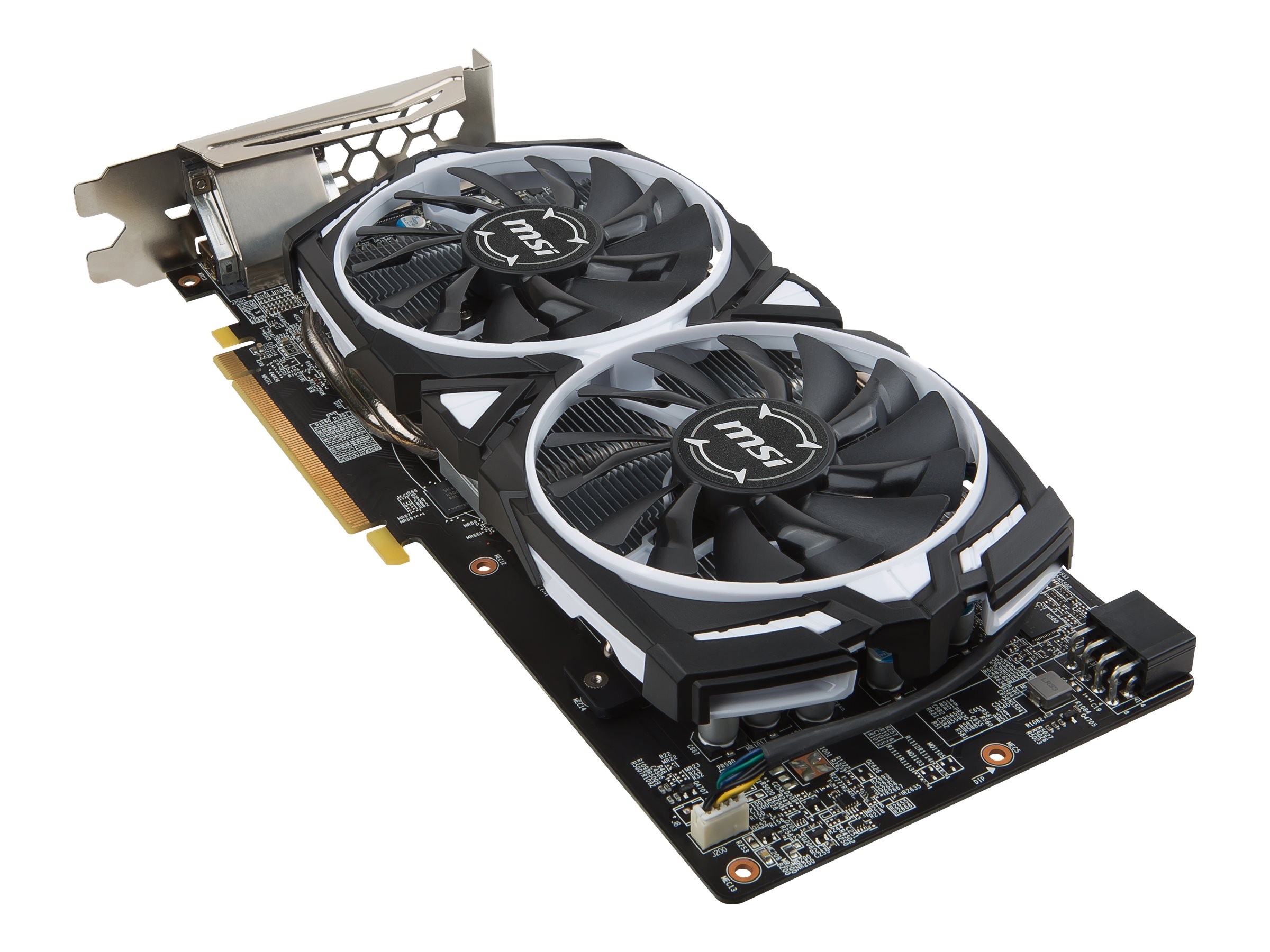MSI RX 580 ARMOR 8G OC - Graphics card - Radeon RX 580 - 8 GB GDDR5 - PCIe 3.0 x16 - DVI, 2 x HDMI, 2 x DisplayPort