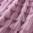 thumbnail image 4 of Birdeem Womens Solid Color Ruffled Mesh Skirt High Waist Prom Poached Skirt Half-Length Skirt, 4 of 7