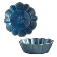 thumbnail image 1 of Qeeadeea Ensemble de 2 Plats à Pâtisserie Ronds, Moule à Tarte en Céramique Coloré, Assiette à Tarte Ronde en Céramique Allant au Four-Bleu-20x20x6cm, 1000ml, 1 of 6