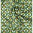 thumbnail image 1 of Soimoi Green Rayon Fabric Florals Floral Decor Fabric Printed Yard 56 Inch Wide, 1 of 6