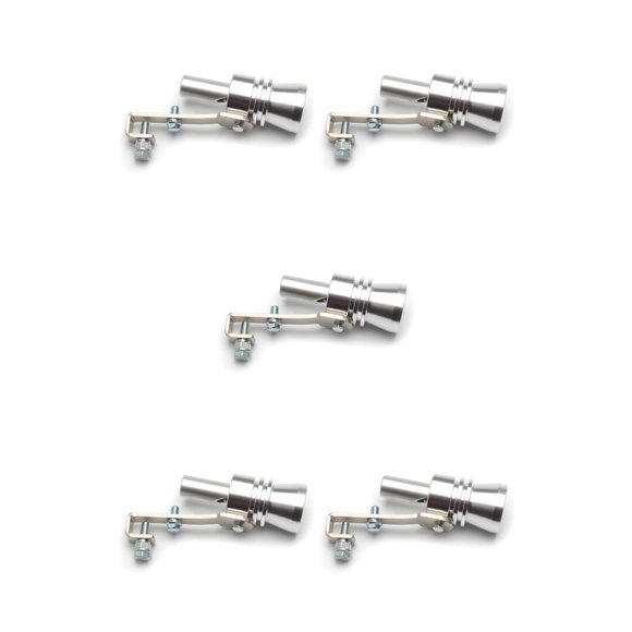 relayinert Car Whistles 1.1-1.6 Cliber Acoustical Generator Plated Aluminium Alloy Muffler Auto Polishing Craft Eegine All-Cars Sliver 5Set