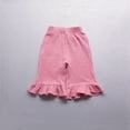 thumbnail image 2 of Cat Leggings 4t Girls Champagne Leggings Ruffled Girls' Double Breathable Capri Pants, 2 of 6