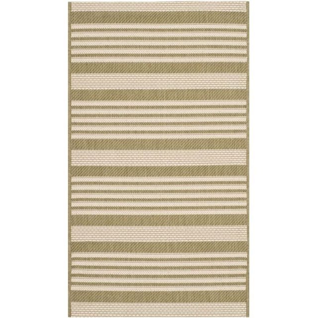 Safavieh Courtyard Green Indoor Outdoor Rug - 2' x 3'7"