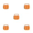 thumbnail image 2 of QualitChoice Portable Carrier Egg Tray Storage Box Holder Camping 6/12 Eggs Container orange 6grid 5Set, 2 of 6