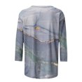 thumbnail image 5 of TIMIFIS Womens Crew Neck 3/4 Sleeve T-Shirts Solid Loose Cute Tunic Top BlousesFall, 5 of 5