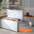 thumbnail image 2 of VEVOR Chest Freezer, 17.2 Cu.ft / 488 L Large Deep Freezer & 4 Removable Baskets, 2 of 9
