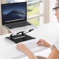 thumbnail image 4 of Support Pliable en Aluminium Premium pour Ordinateur Portable avec Hauteur Réglable et Ventilation Rafraîchissante - Design Ergonomique pour Ordinateurs Portables de 10 à 17 Pouces (Noir/argent), 4 of 6