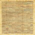 thumbnail image 1 of Ahgly Company Indoor Square Abstract Cinnamon Brown Abstract Area Rugs, 6' Square, 1 of 6