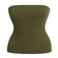 thumbnail image 3 of CHUANK Haut Bandeau Long Tube Basique Uni Extensible en Coton pour Femmes, Lot de 2, 3 of 5