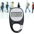 thumbnail image 1 of Step Counter, Simple Operation Smart Clip Design Multifunctional Walking Pedometer Burned Calories Recording  for Travel Mountaineering Sports White,Black, 1 of 7