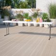 thumbnail image 2 of Kingfisher Lane Granite Plastic Folding Training Table in White, 2 of 5
