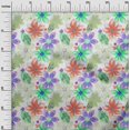 thumbnail image 3 of oneOone Polyester Spandex Orange Fabric Texture Floral Craft Projects Decor Fabric Printed By The Yard 56 Inch Wide, 3 of 4