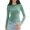 Green, variant on Women’s Slim Long Sleeve Round Neck Crop Top Tee Shirt Basic Solid Tight Fit Cropped Workout Yoga