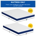 thumbnail image 2 of Memory Foam Mattress For Sleeper Sofa,3 Inches Full, 2 of 22