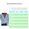 thumbnail image 5 of Chemisier Uni pour Femmes, Chemise en Chiffon à Col en V, Dentelle Brodée, Manches Longues, 5 of 5