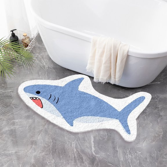 Dvkptbk Decorations Rug Sharks Decoration Rug Cushion Rugs Pet Rugs Bath Rug Room Carpet Super Absorbent Dry Decor Bath