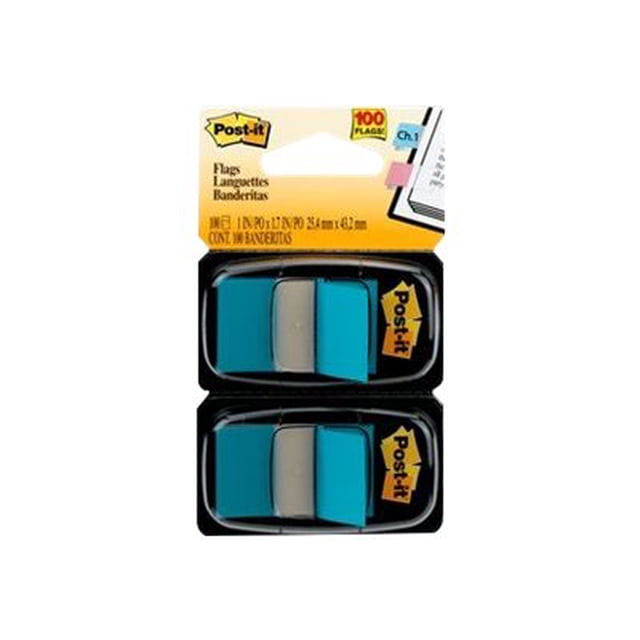 Drapeaux à Ruban Standard 3M 680BB2 dans Distributeur Bleu Vif 100 Drapeaux par Distributeur