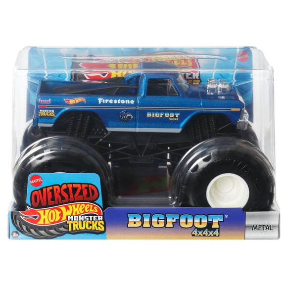 Hot Wheels Monster Trucks Camion surdimensionné Échelle1:24, Bigfoot