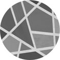 thumbnail image 1 of Ahgly Company Machine Washable Indoor Square Transitional Gray Cloud Gray Area Rugs, 3' Square, 1 of 7
