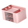 thumbnail image 3 of veasfak Organizer Pencil Storage Box with Drawers Multifunctional for Home Decor Desktop Pink, 3 of 9
