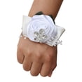 thumbnail image 4 of mmirethe Long-Lasting And Easy To Wear Wrist Corsage Stay Beautiful Throughout Event N16 white 5Set, 4 of 6