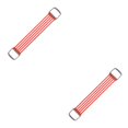 thumbnail image 4 of Decodeary 30-150lbs Chest Expander Rally Strap Elastic Band Rope Resistance Leg Foot Red 67 x 11cm 2Set, 4 of 6