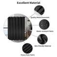 thumbnail image 3 of Black Waffle Weave Shower Curtain – 72x72 Inch, Hotel-Quality Waterproof, Washable Polyester, Rust-Resistant Grommets, Modern Bathroom Style, Color: System default_8, 3 of 7