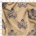 thumbnail image 4 of Soimoi polyester Crepe Fabric Ogee Damask Print Fabric by Yard 52 Inch Wide, 4 of 5